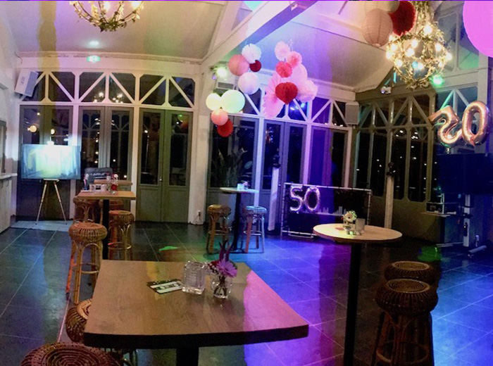 Feestlocatie Anafora binnen | SunlineMusic | Sound | Light | Entertainment